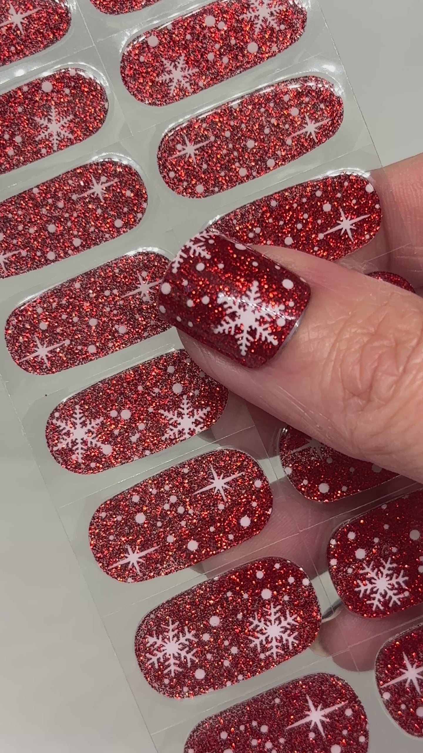 Let it Snow No Light Gel Nail Wraps (NLG)